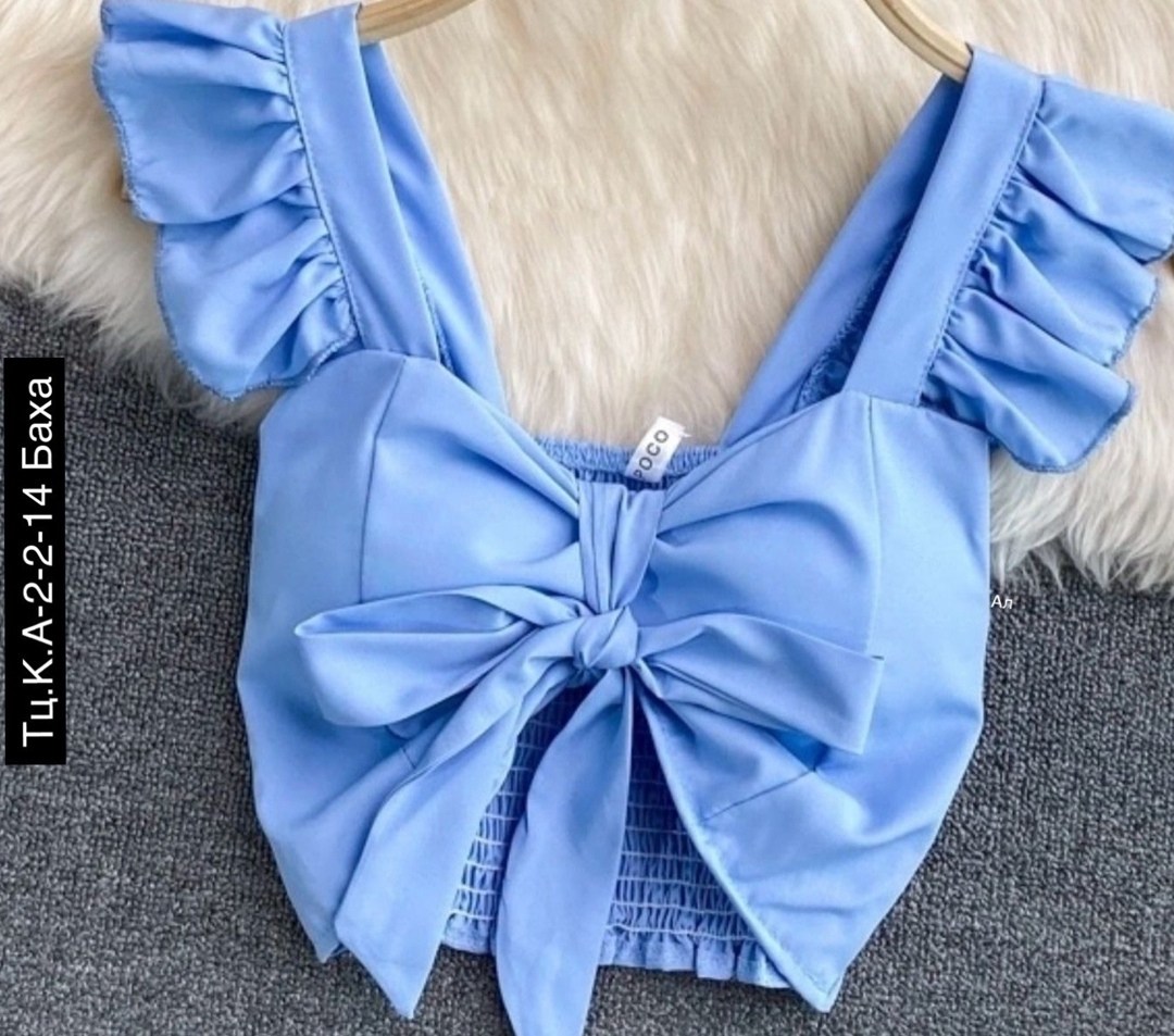 женские одежды, ,бант модный,топик,топ женский