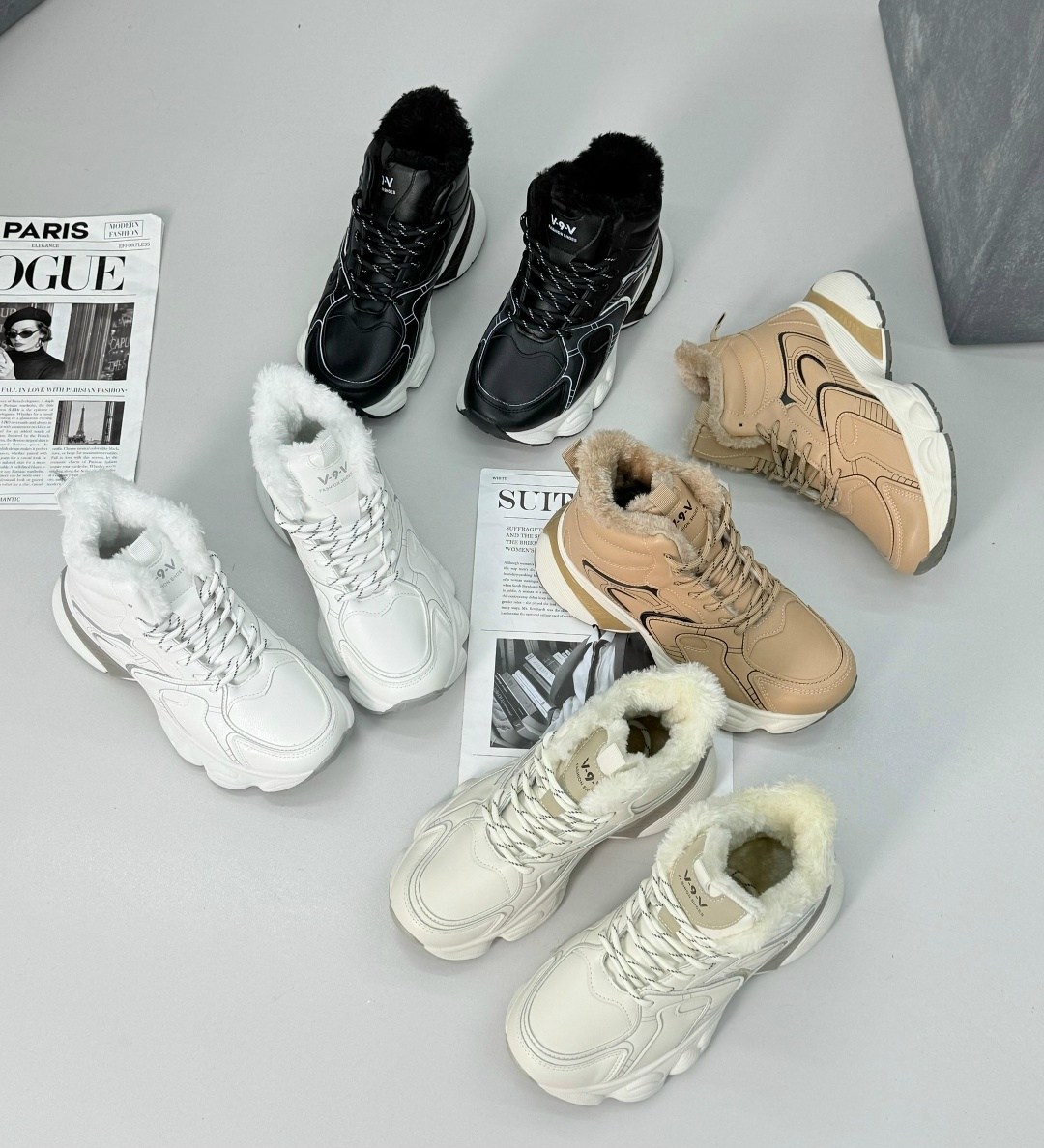 кроссовки женскиe,теплые кроссовки,женские зимние кроссовки,женские зимние кроссовки reebok бежевые,женские массивные кроссовки