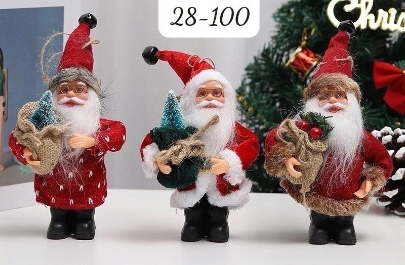 новогодние фигурки под елку,новогодняя фигурка санта,новогодняя игрушка дед мороз,рождественская кукла санта,дед мороз игрушка