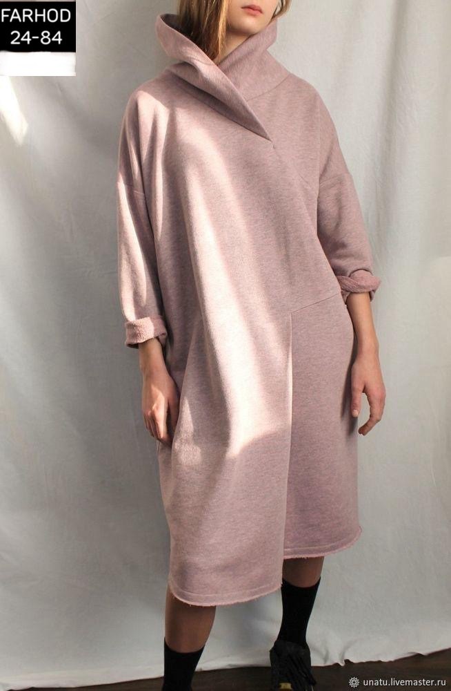 теплое платье из футера,платье оверсайз из футера,платье из футера,трикотажное платье оверсайз,платье оверсайз теплое