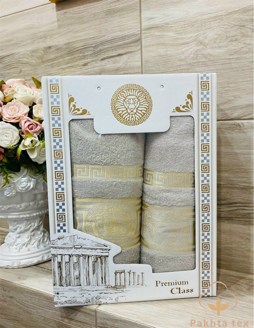 комплект из двух полотенец,набор полотенец махровые,наборы полотенец,подарочные наборы полотенец,набор полотенец версаче в коробке 2 шт
