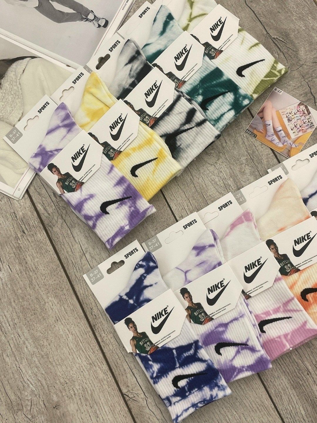 женские носки,носки комплект,носки найк,комплект носков,модные носки