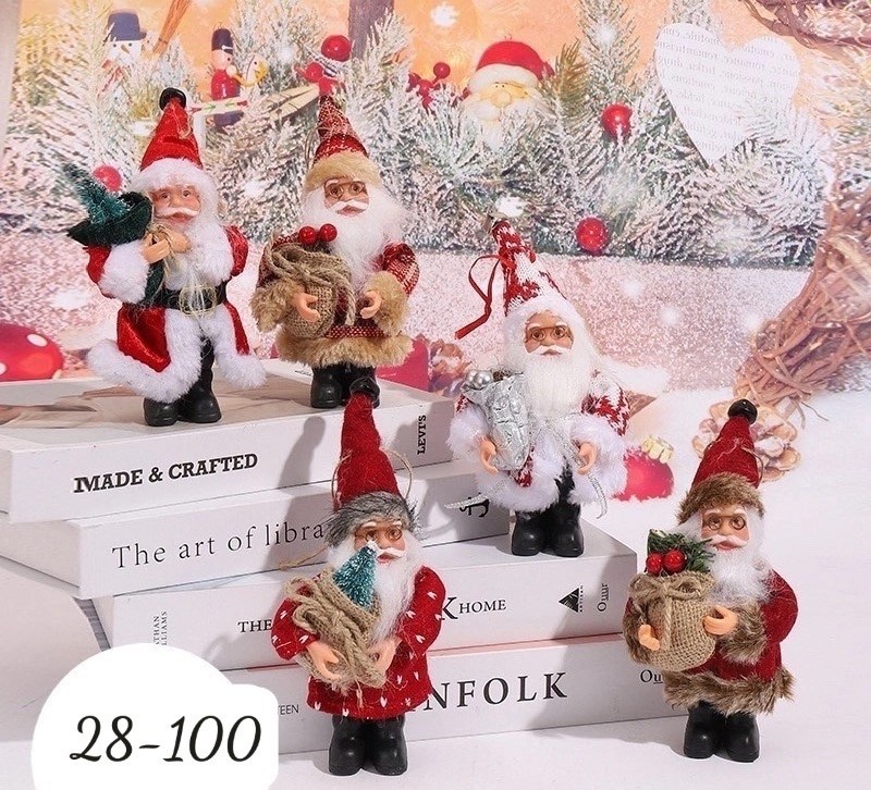 новогодние фигурки под елку,новогодняя фигурка санта,новогодняя игрушка дед мороз,рождественская кукла санта,дед мороз игрушка