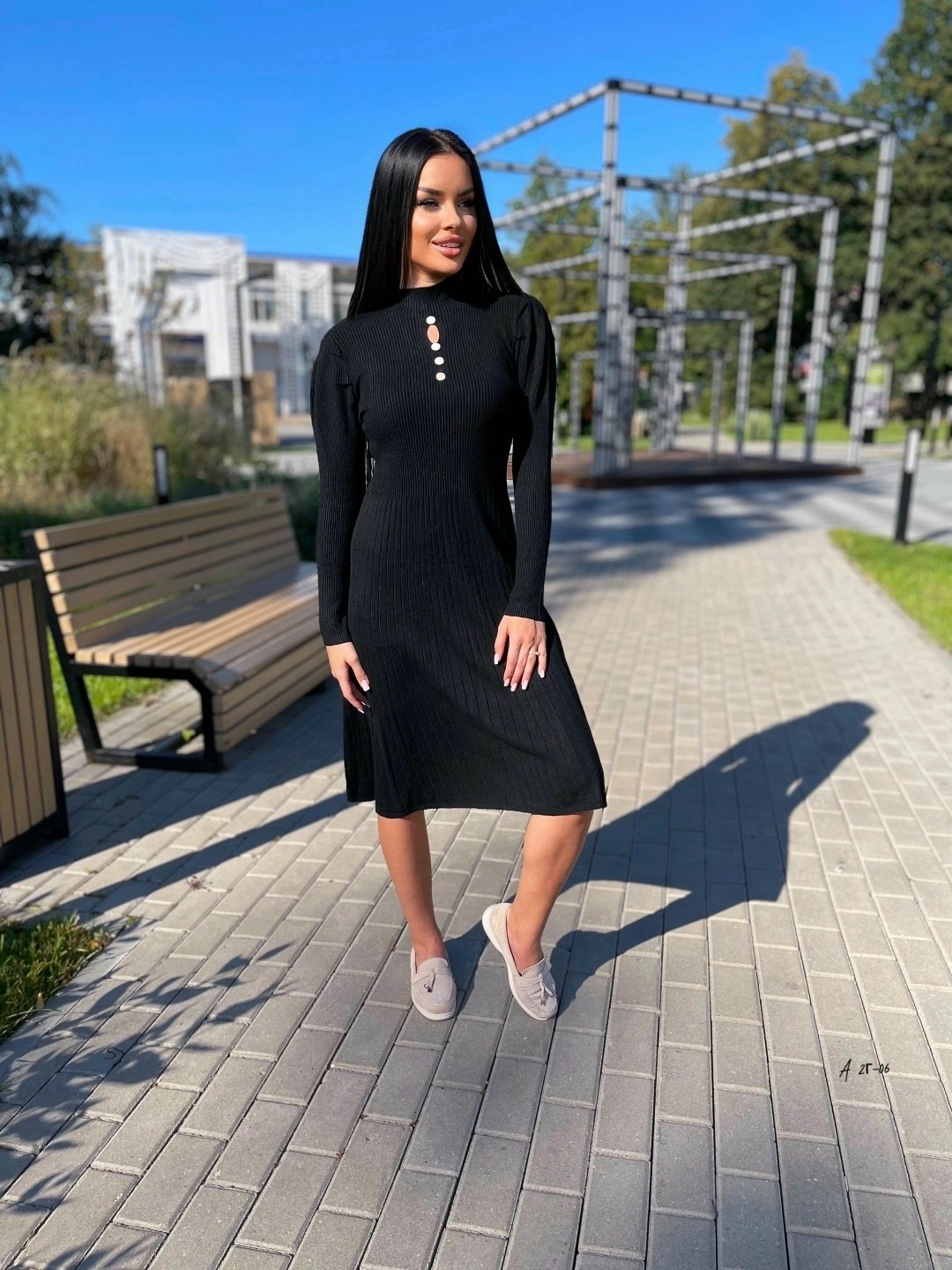 женское платье трикотажное,платье трикотажная,офисное платье с плиссированной юбкой,платье плиссе,платье длинное