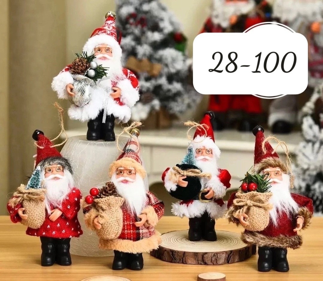 новогодние фигурки под елку,новогодняя фигурка санта,новогодняя игрушка дед мороз,рождественская кукла санта,дед мороз игрушка