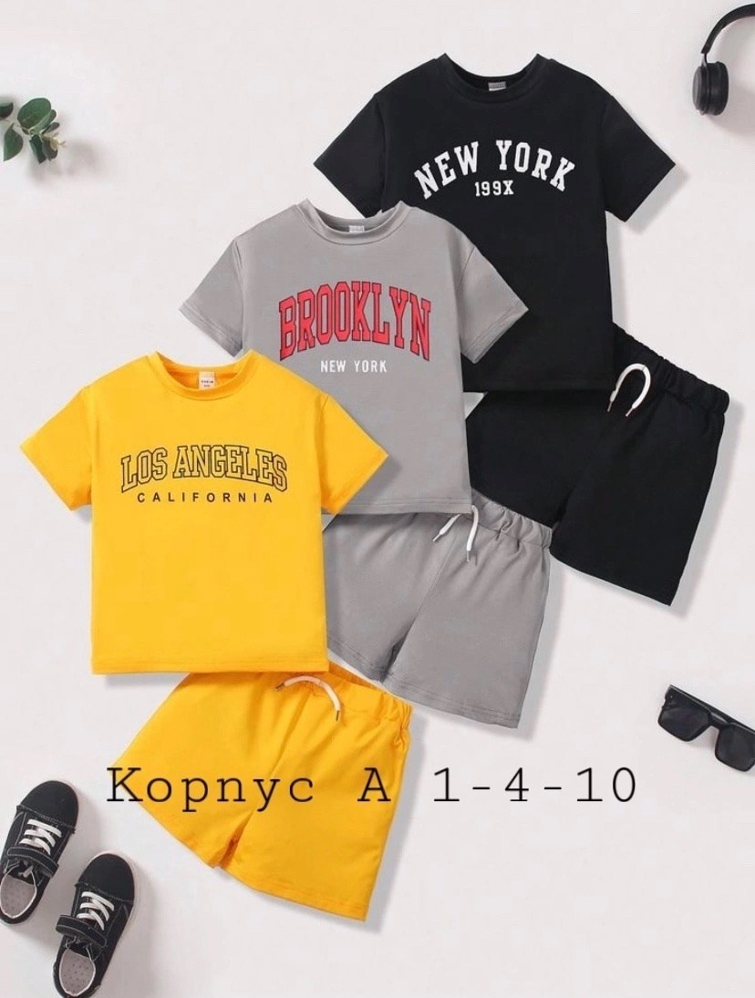 шорты для мальчик,одежда для мальчиков,спортивная одежда для мальчиков,комплект одежды,футболка и шорты