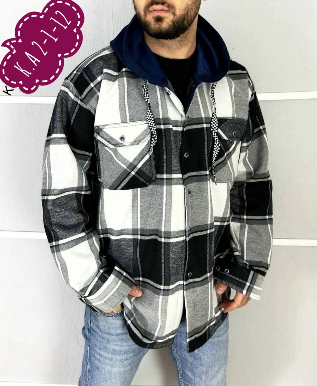 мужская мода,рубашка на меху,теплая рубашка,утепленная рубашка,рубашка с капюшоном