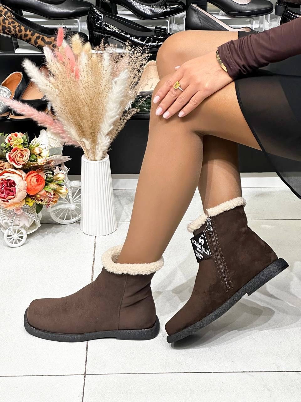 ,respect зимние женские ботинки замшевые,женская зимняя ,угги женские,ботинка женские зимние