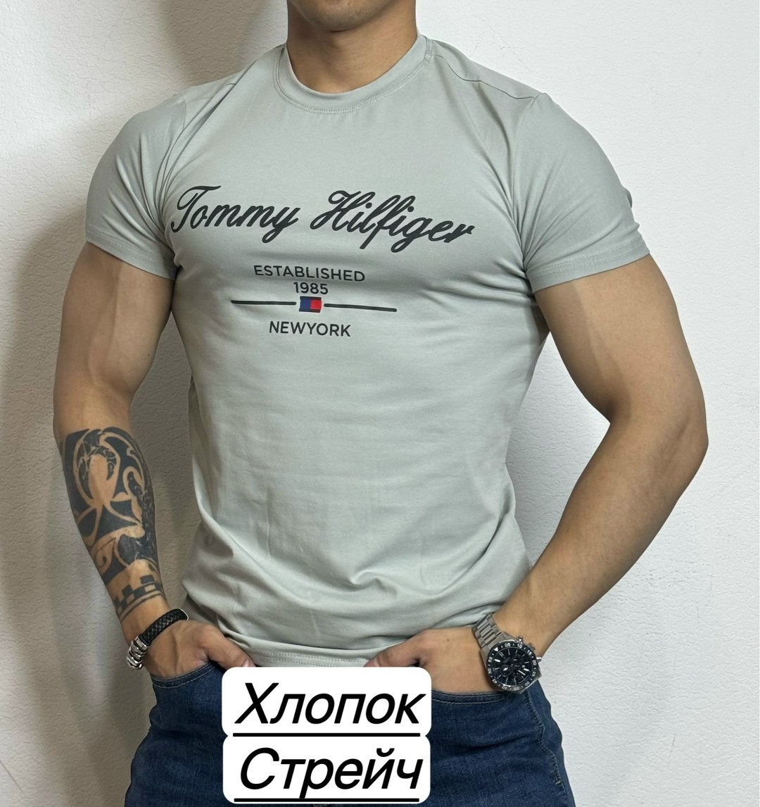 футболки для мужчин,мужской футболка,футболка мужская tommy hilfiger, ,мужская футболка белая