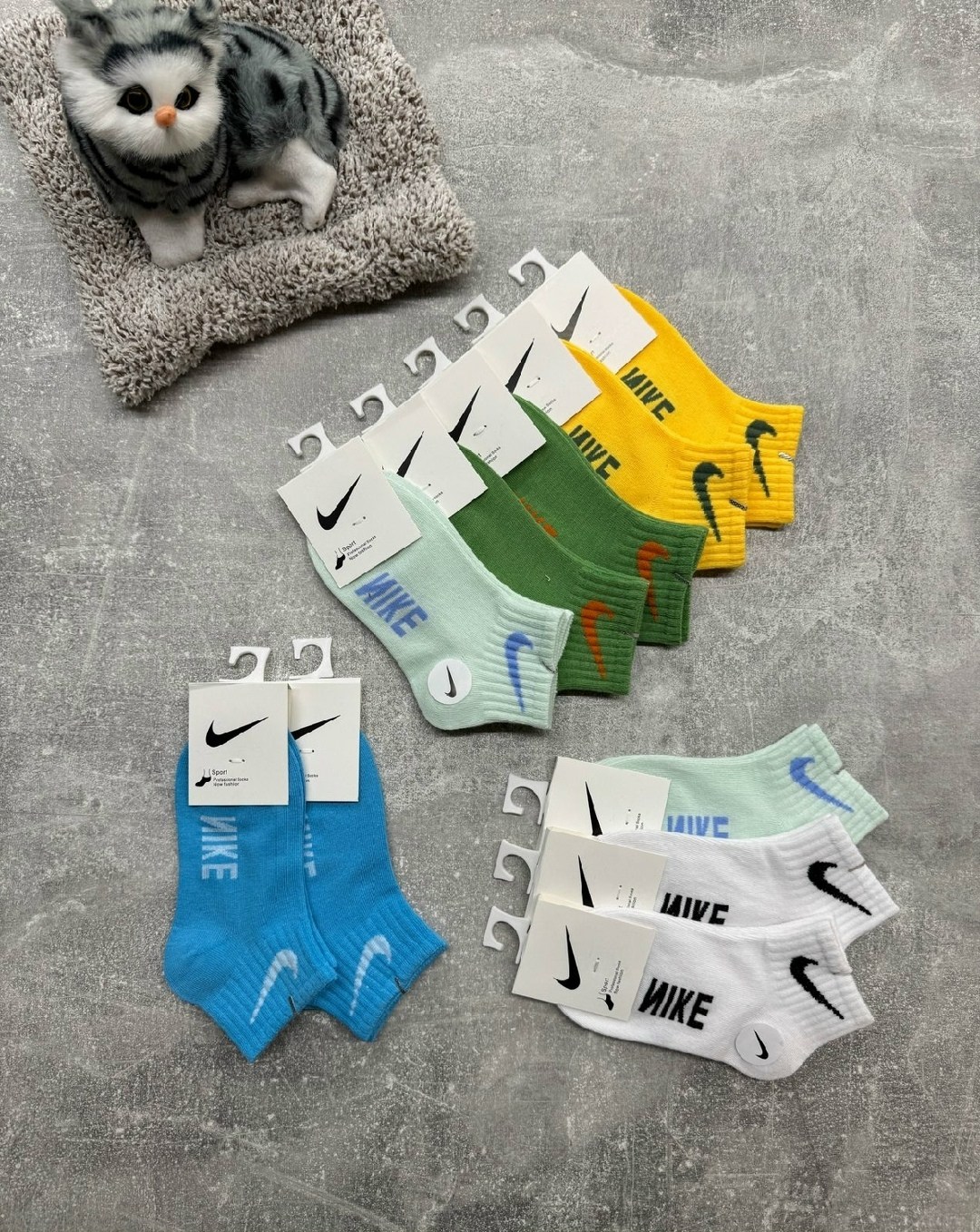 носки женские 10 пар,носки спортивные,носки комплект,комплект носков nike,комплект носков