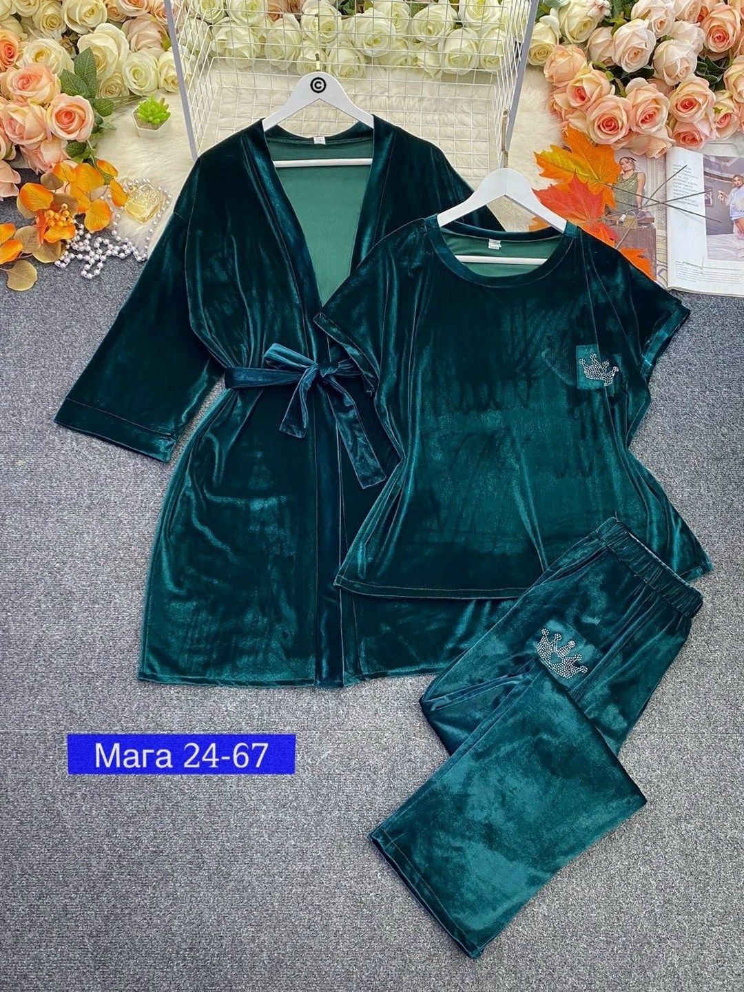 домашний комплект из велюра,велюровый комплект,велюровый костюм,комплект пижама,женский велюровый халат