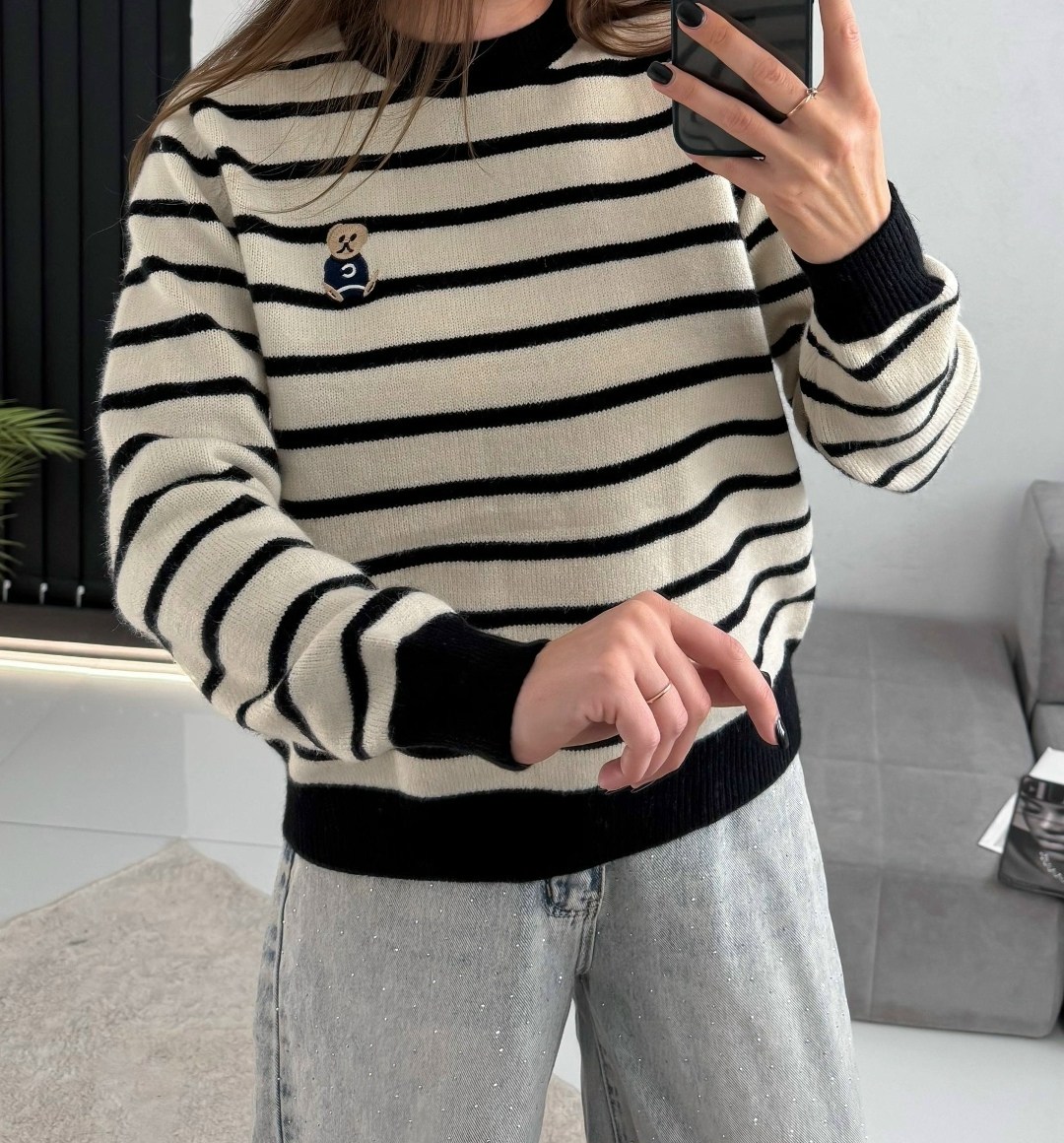 свитер,свитер в полоску,свитер джемпер,свитер повседневный,джемпер в полоску