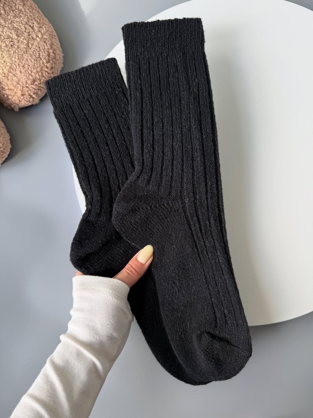 шерстяные женские носки,хлопковые носки,вязаные носки,базовые носки,носки теплые