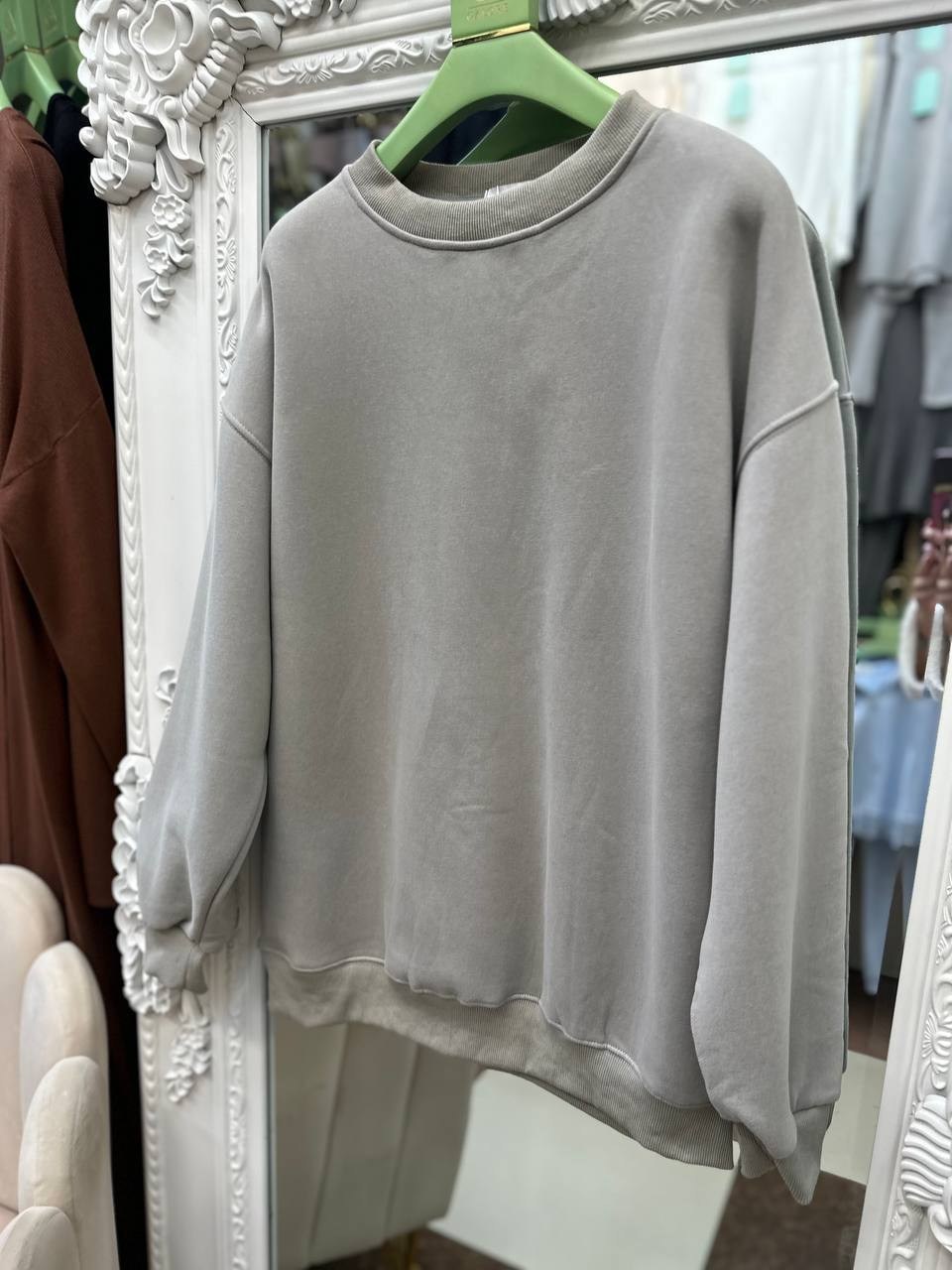 свитшот оверсайз,зеленый свитшот,свитшот женская,удлиненный свитшот оверсайз,свитшот женский толстовка оверсайз