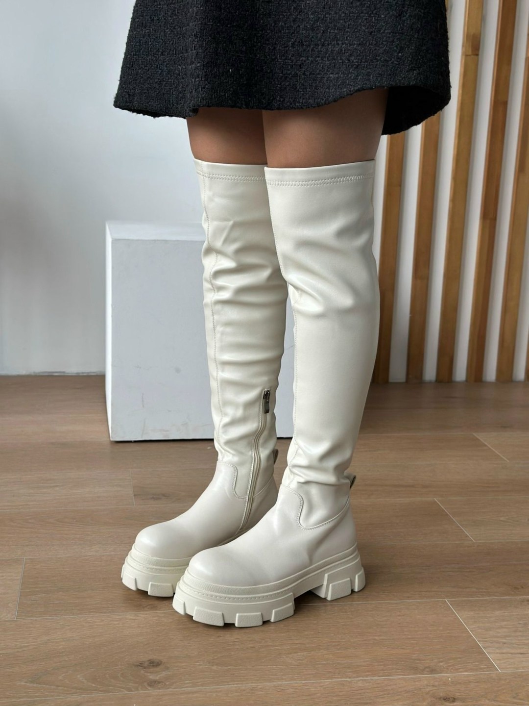 ботфорты бежевые,ботфорты женские,сапоги ботфорты,,демисезонные ботфорты