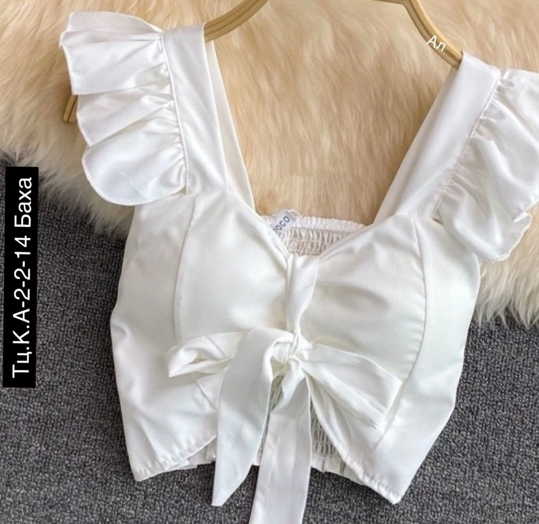 женские одежды, ,бант модный,топик,топ женский