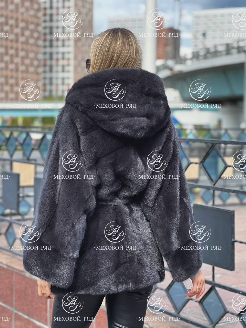 норковая шуба автоледи графит,норковая шуба черная автоледи,норковая шуба с капюшоном,шубка,шуба из меха норки