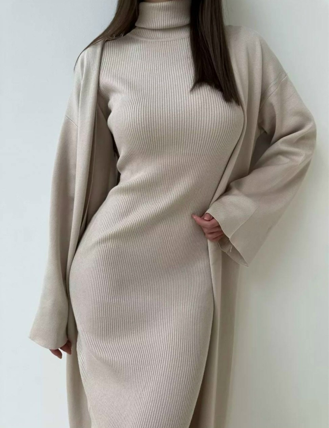 платье лапша длинное с кардиганом,платье лапша с кардиганом,вязаные платья,трикотажное платье лапша,комплект кардиган