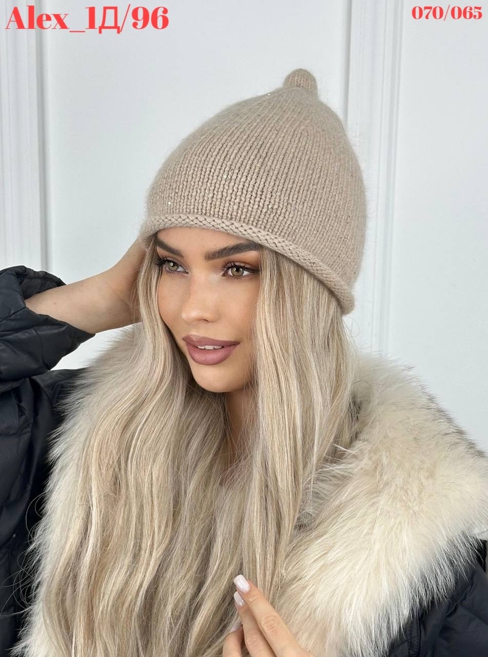 шапка женская зимняя вязанная из ангоры,женская шапка из ангоры,шапка ангора,шапка женская,женская вязаная шапка