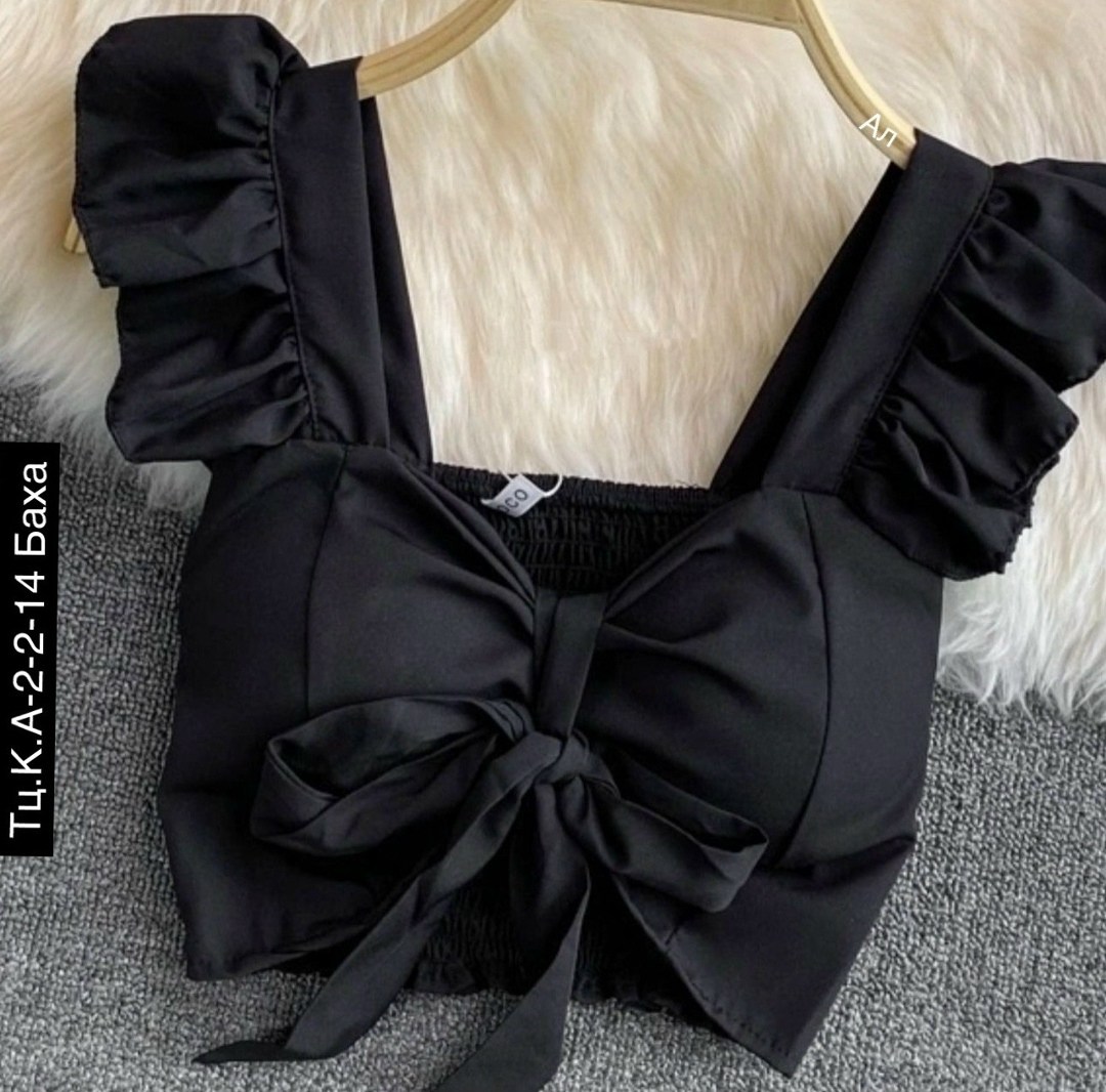 женские одежды, ,бант модный,топик,топ женский