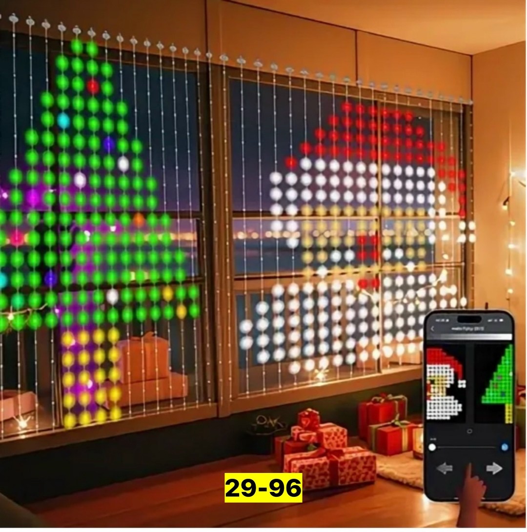 cветодиодный занавес,светодиодные гирлянды,светодиодная гирлянда занавес,умная светодиодная,электрогирлянда интерьерная штора светодиодная