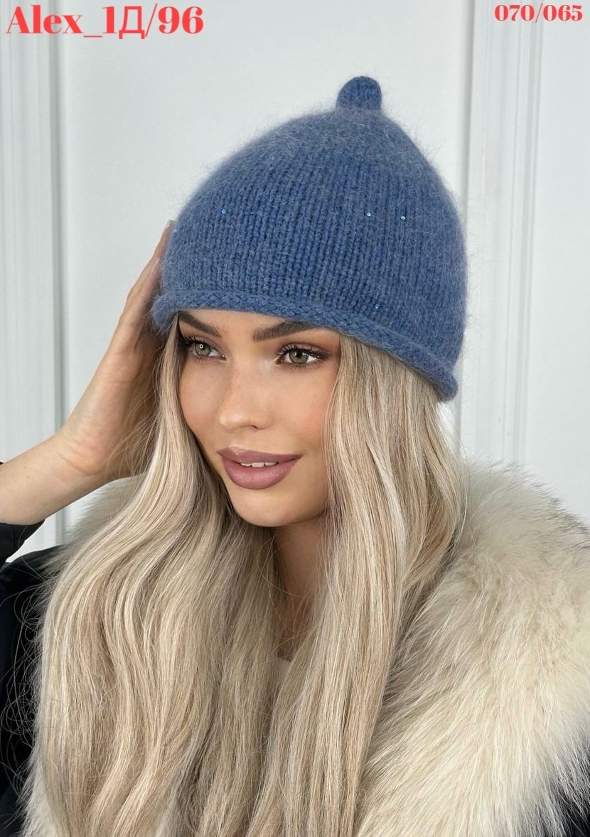 шапка женская зимняя вязанная из ангоры,женская шапка из ангоры,шапка ангора,шапка женская,женская вязаная шапка