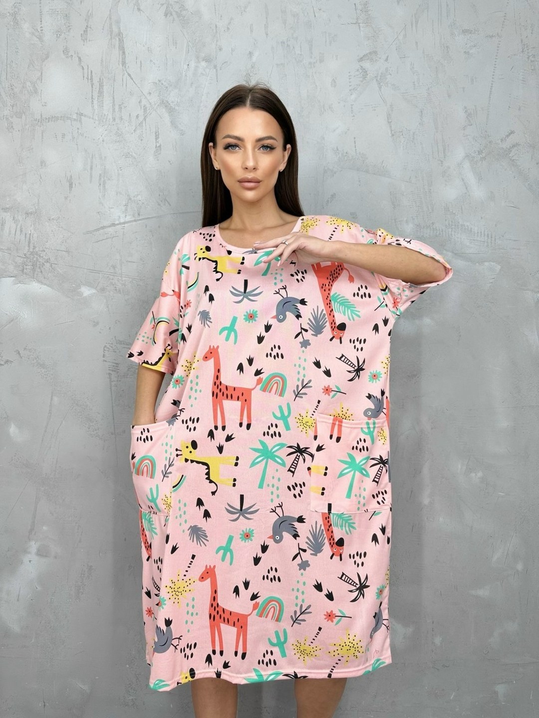 туника домашняя ночнушка,туника домашняя,туника женская,платье домашнее летнее,туника голубая