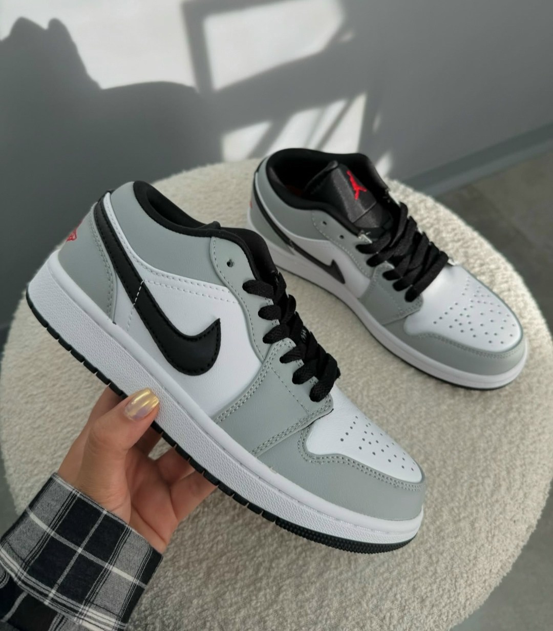 nike air jordan 1 low light smoke grey,кроссовки кожа,nike air jordan 1 low,air jordan 1 low gs light smoke grey, женская