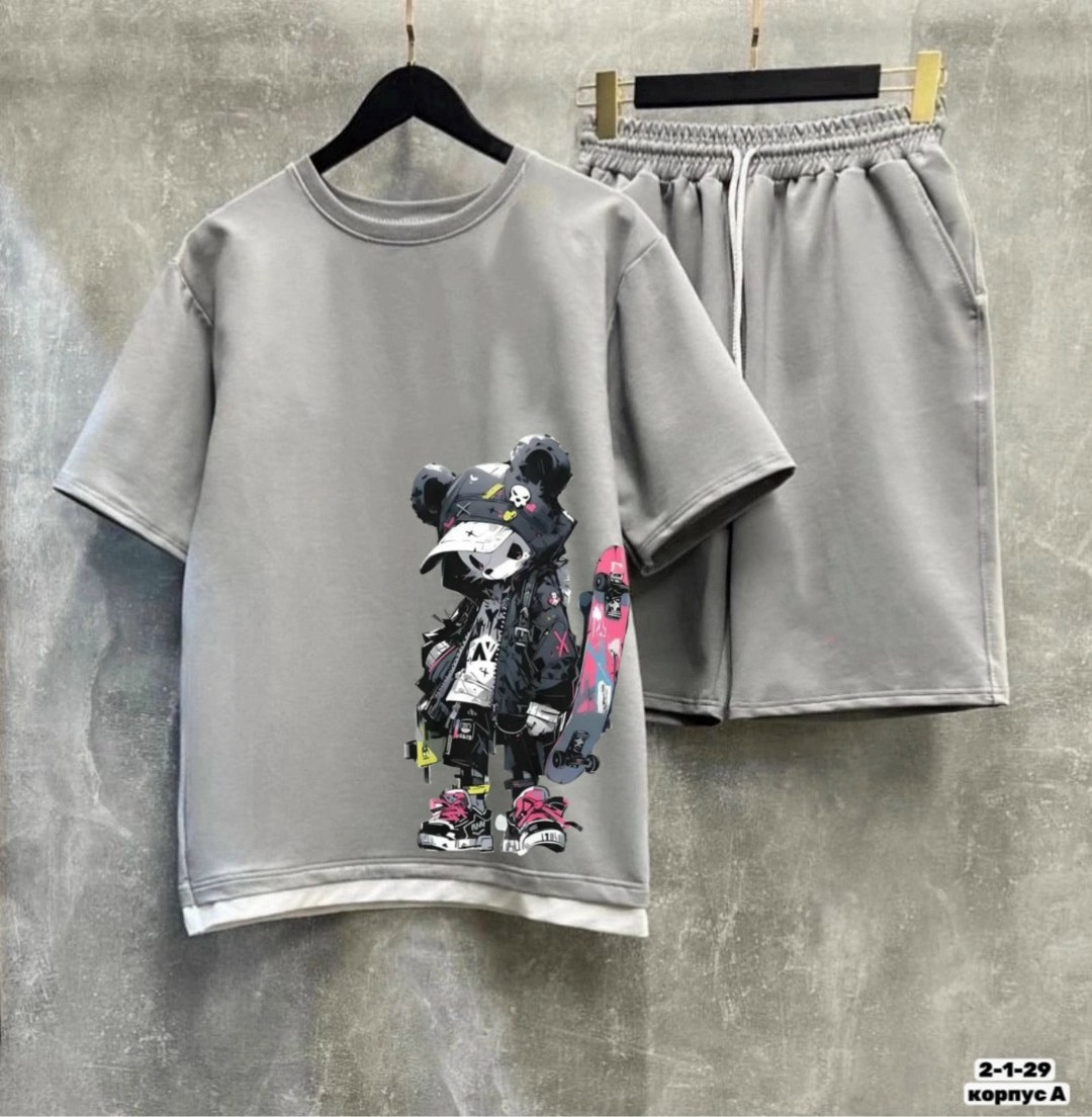 спортивные костюм,модные костюмы,комплект шорты и футболка,костюм двухнитка,костюмы спортивные мужские