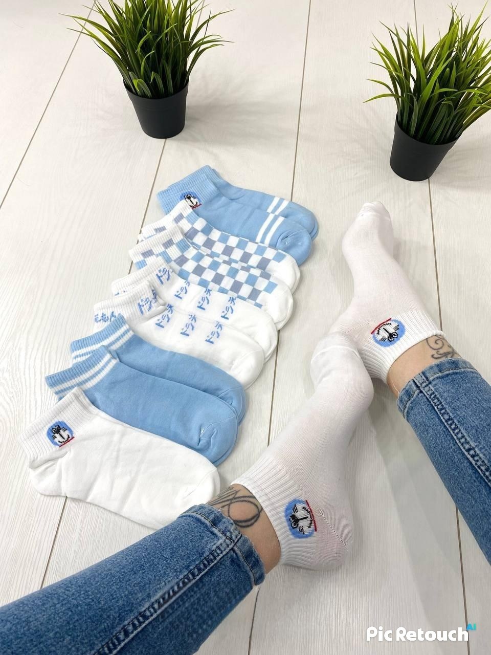 носки синие женские,носки женские 10 пар,комплект носки женские,комплект носков 10 пар,женские носочки