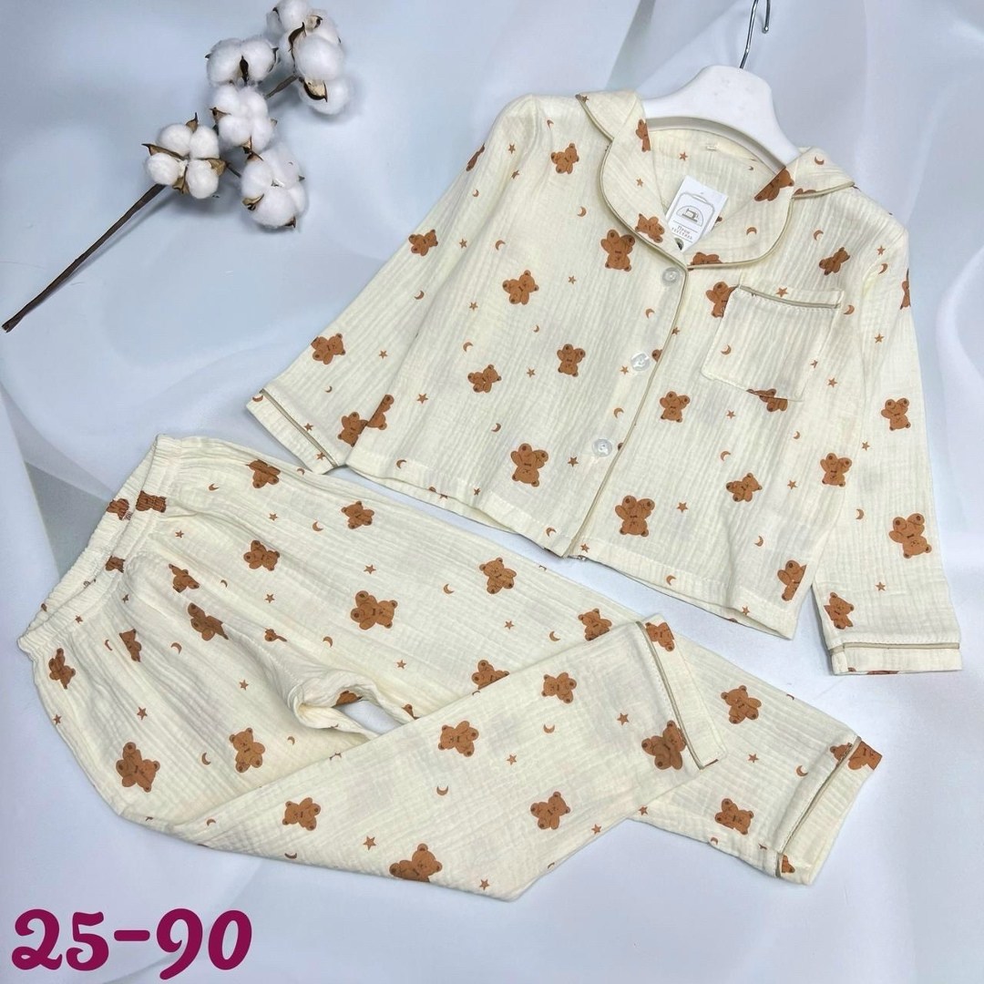 пижама муслин,пижама для девочки и для мальчика,пижама детская,пижама комплект,пижам