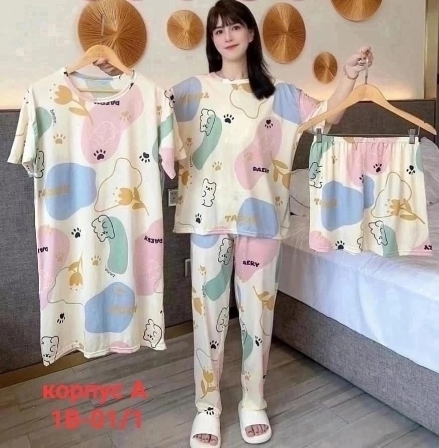 пижама 4 в 1,домашняя одежда пижама,пижама женская,пижама женская костюм,женский пижама домашний костюм