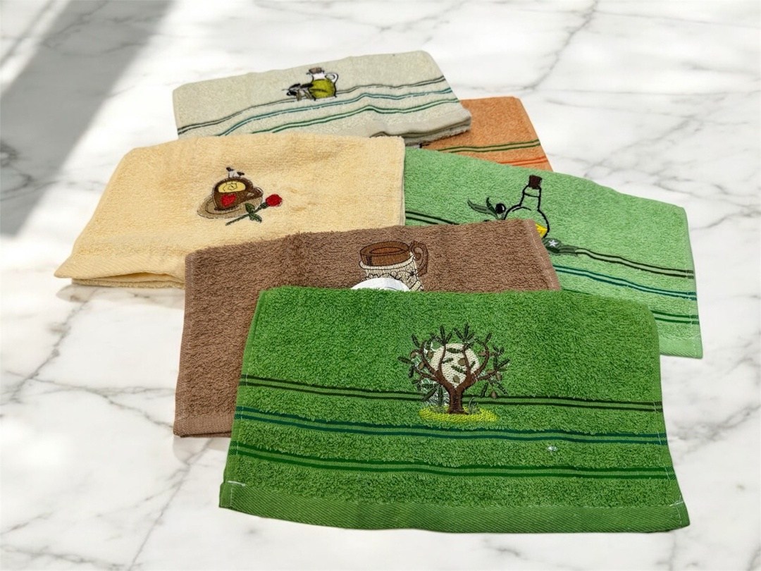 полотенца кухонное махровое,набор кухонные полотенец,полотенца махровое,полотенца для кухни,набор кухонных полотенец олива