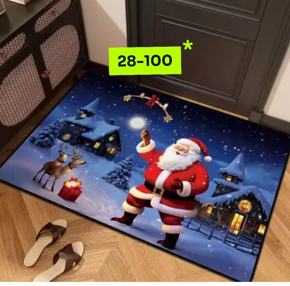 новогодний придверный коврик,новогодний коврик,придверной коврик,напольные коврики,коврик