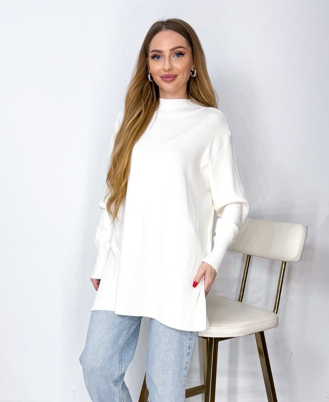 свитер удлиненная,джемпер оверсайз,кофта голубая,женский джемпер,свитера женские