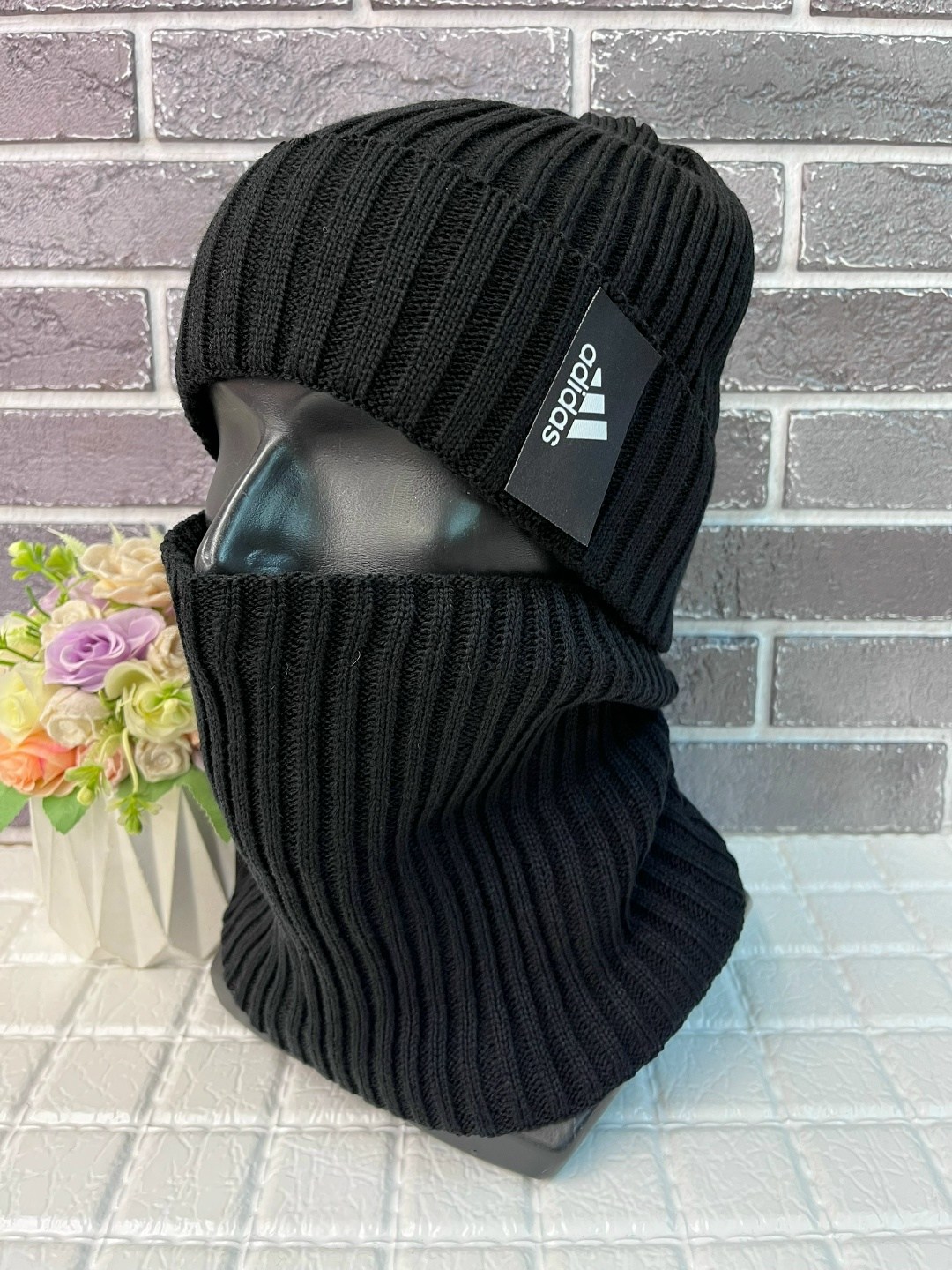 зимняя шапка и снуд,шапка и снуд,комплект шапка и снуд мужской зимний,комплект шапка и снуд детский  адидас,комплект шапка и снуд