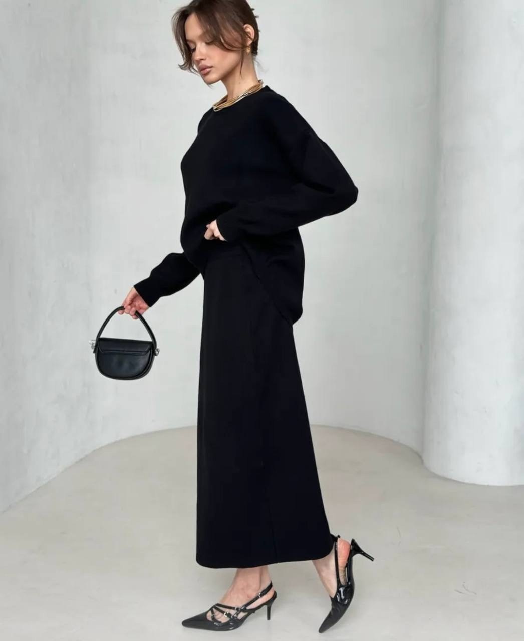 юбка трикотажная,костюм свитер и юбка,юбка макси,трикотажные костюмы с юбкой,костюм с юбкой