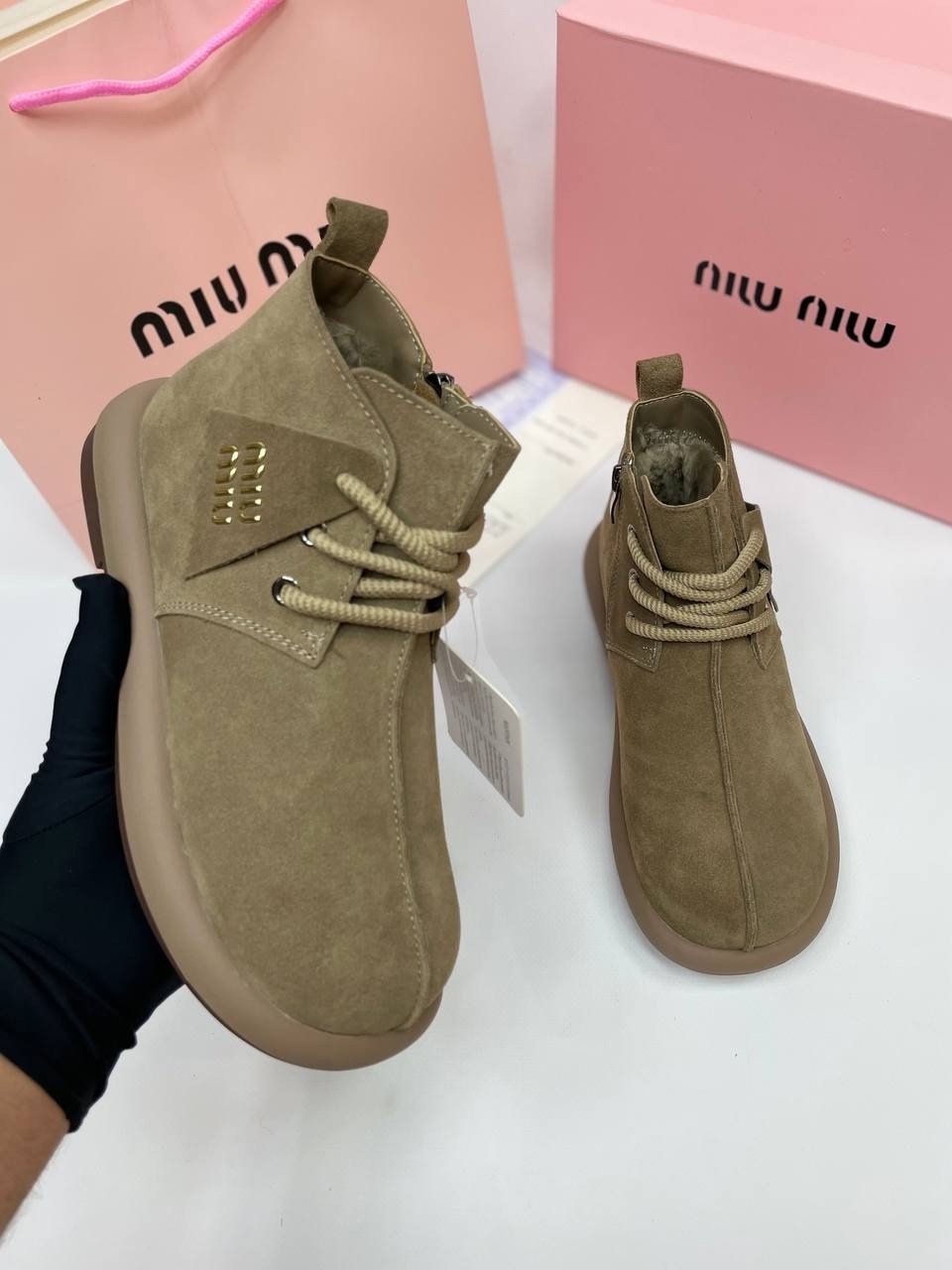 ,ботинки miu miu,ботинки miu, женская,стильная