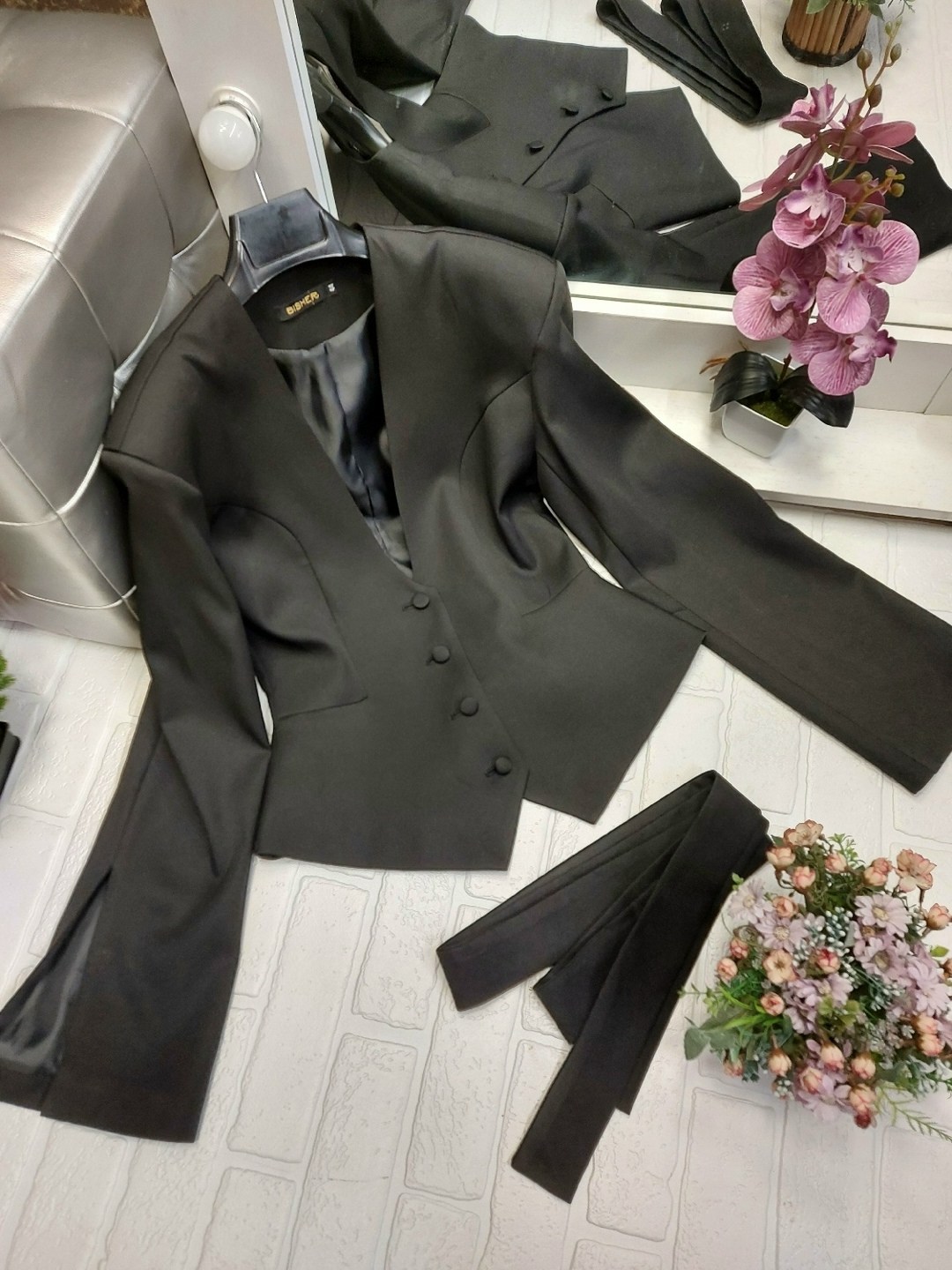 костюмы брючные,женский костюм из блейзера,костюм из жакета,женские костюмы,розовый брючный костюм