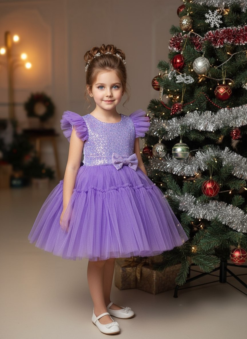 платье для девочки,платье для принцесс,новогоднее платье для девочек,фиолетовое платье для девочки,пышное платье