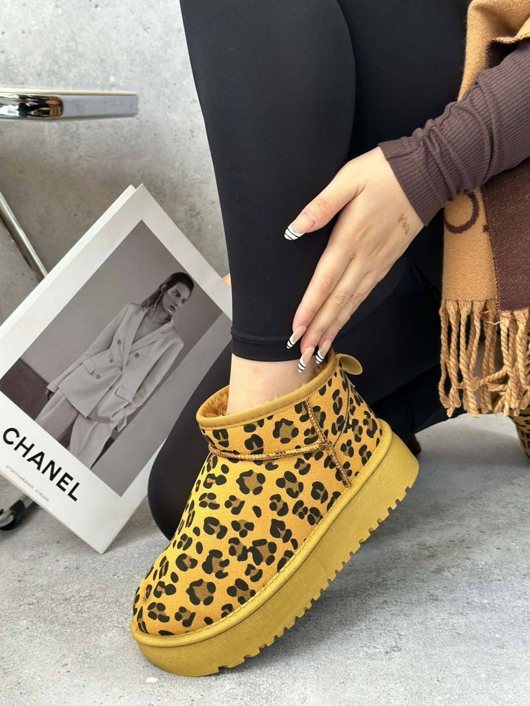 женские угги,угги леопардовые,угги женские зимние,,женская  зимняя