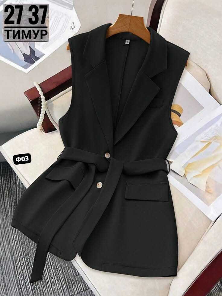 жилет деловой женский,жилет женский,жилетка женская,жилет черный женский,удлиненный жилет
