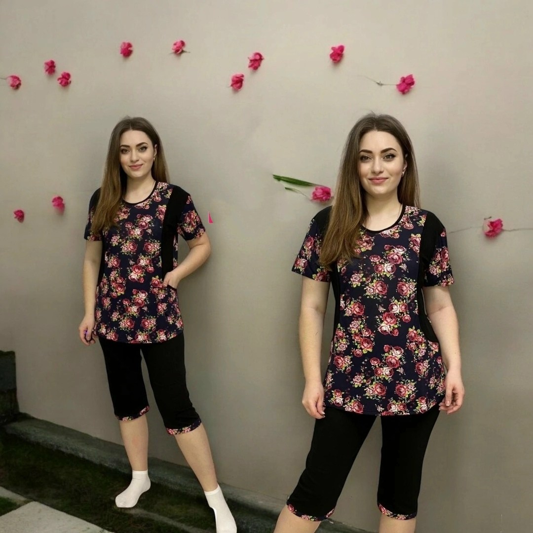 костюм женский домашний,костюм домашний с бриджами,домашние костюмы,одежда больших размеров,костюм с бриджами