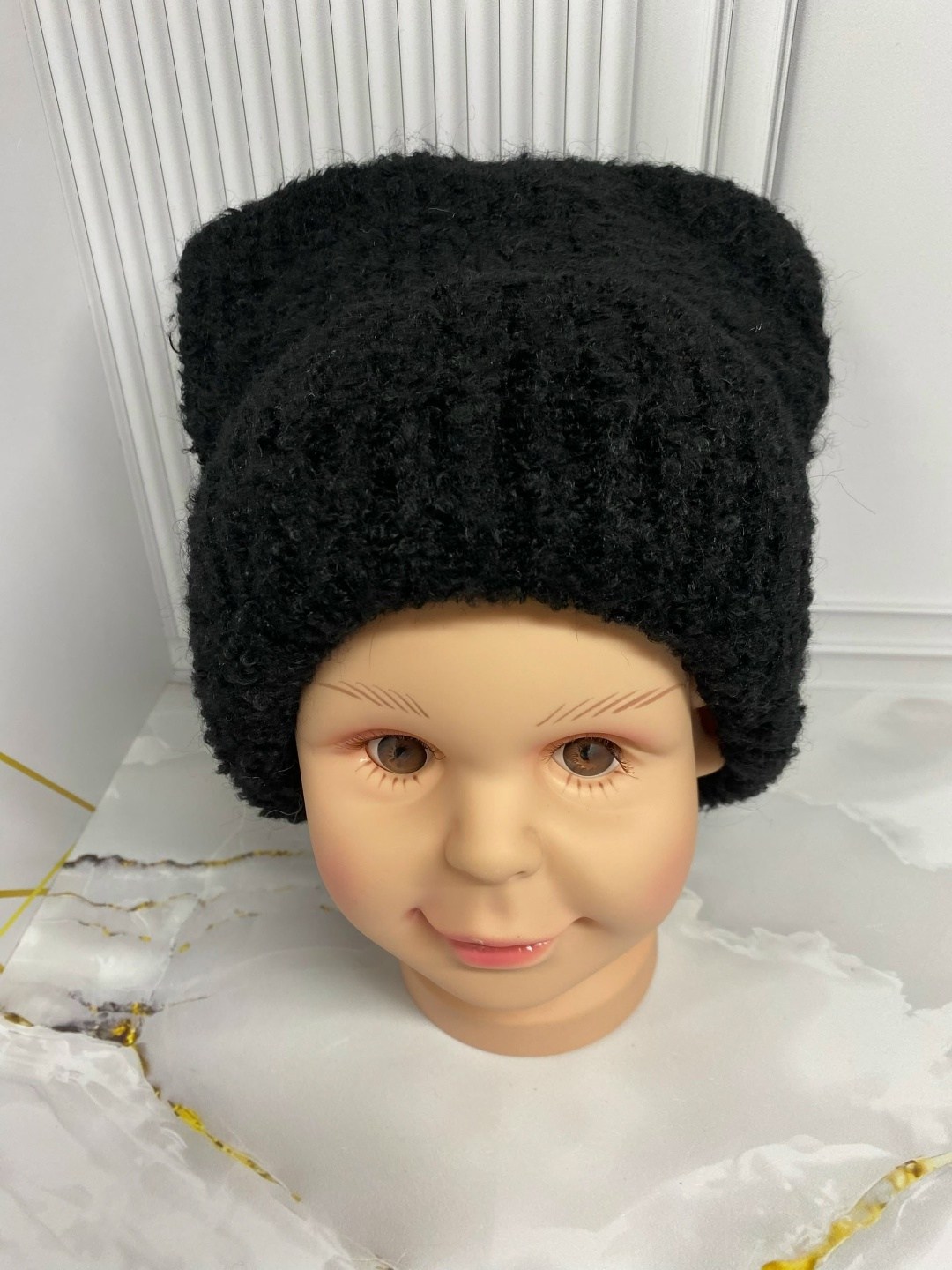 шапочка с ушками,детские шапки из плюшевой пряжи,шапочка вязаная,шапочка для новорожденного,шапка из плюшевой пряжи