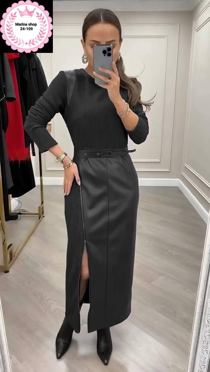 женские платье,кожаное платье женское,вечернее женское платья,комбинированное платье,платье с кожаными вставками