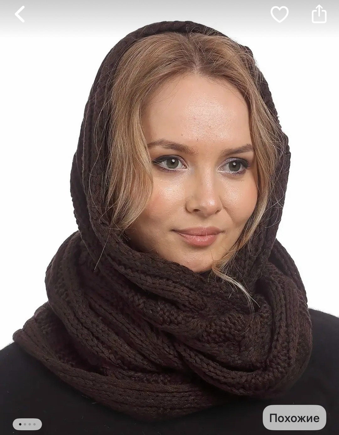 шарф вязаный,шарф вязаный однотонный,снуд женский шарф,шарфы снуды,снуд