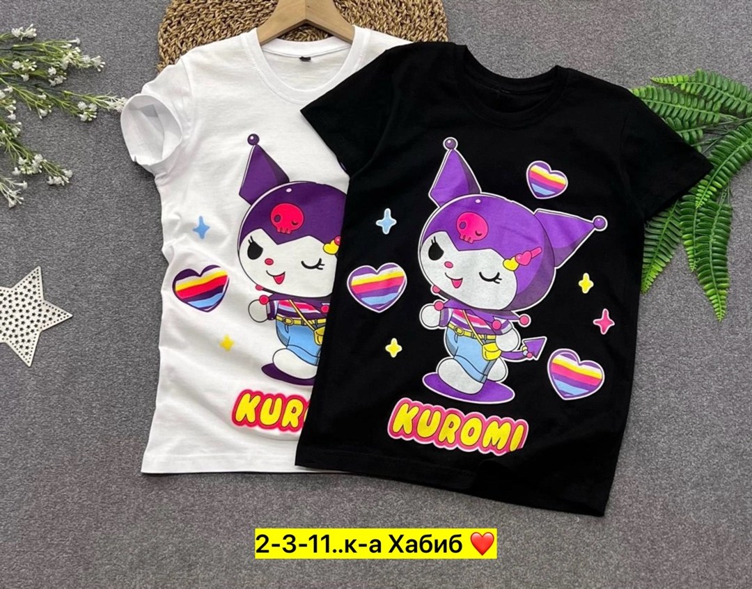 футболки для девочек,футболки детские,детская футболка,футболка куроми,футболки модные