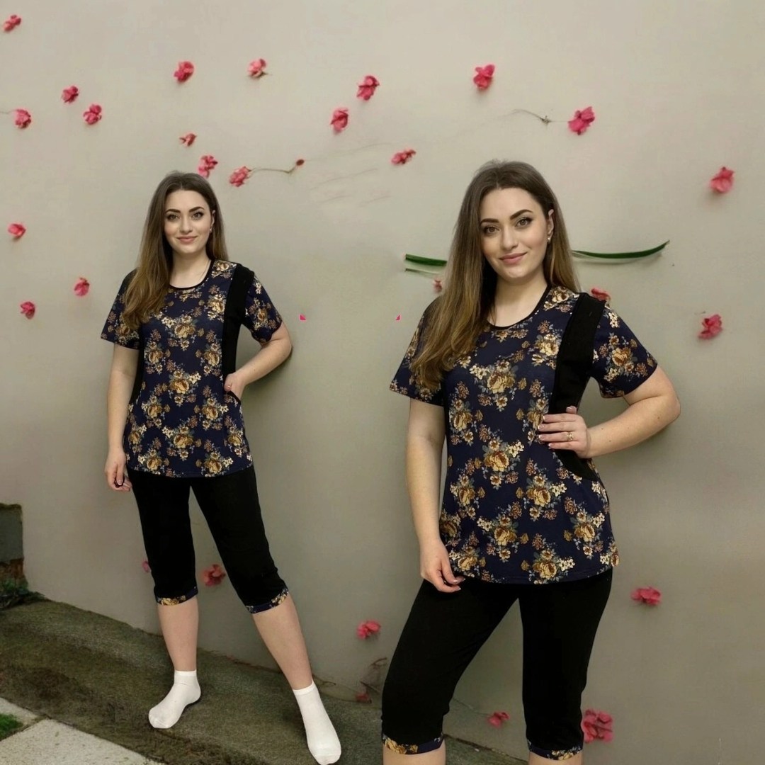 костюм женский домашний,костюм домашний с бриджами,домашние костюмы,одежда больших размеров,костюм с бриджами