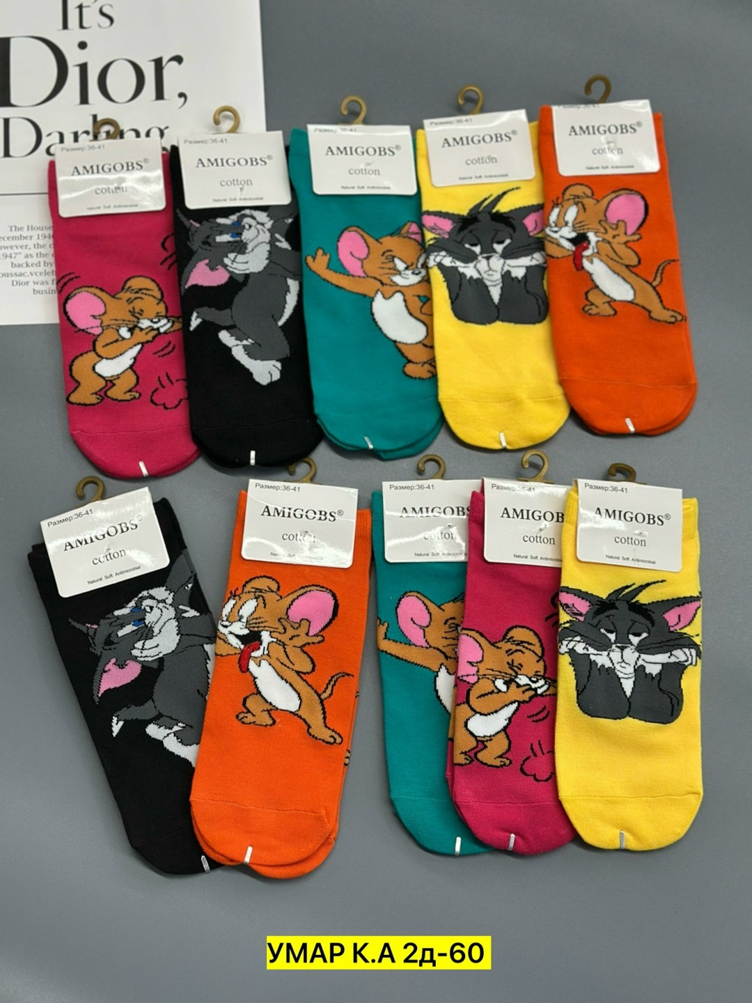 носки женские том и джерри,носки женское,носки том и джерри,носки короткие,комплект носки женские