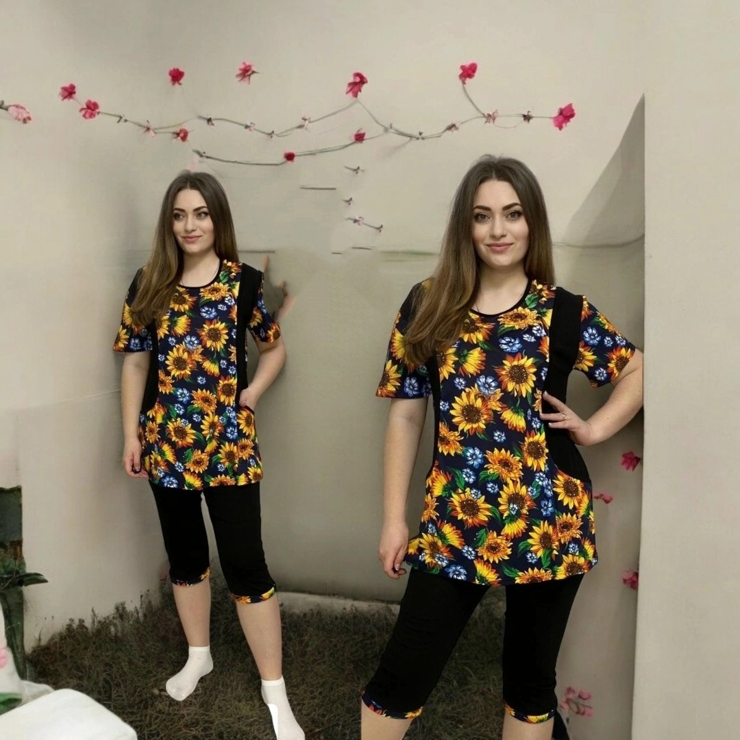 костюм женский домашний,костюм домашний с бриджами,домашние костюмы,одежда больших размеров,костюм с бриджами